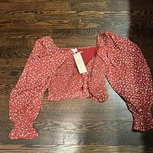 Vici long sleeve crop top